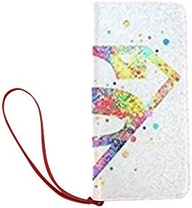 Lucky whale Superman Logo Custom Women's Clutch Wallet