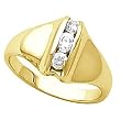 14K Yellow Gold Diamond Three-Stone Ring - 0.25 Ct.