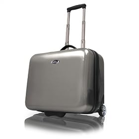 U.S. Traveler US0107C Manhattan Ultra-Lightweight Rolling Overnight Laptop Briefcase