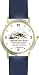 Habit 7 - Renew the Soul (English Text) - DELUXE TWO-TONE WATCH from THE 7 HABITS - WATCH COLLECTION BY WATCHBUDDY&reg; - Arabic Numbers - Blue Leather Strap-Size-Women's Size-Small