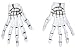 Gloves Child Skeleton