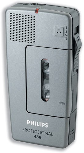 Childrens Toyshop  Electronics : Philips 488 Analogue Pocket Memo Rechargeable REC/BATT Audible Warning Ref LFH0488-00