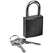 Brady Aluminum Lockout/Tagout Padlock, Keyed Different, 1-3/5" Body Length, 1" Shackle Clearance