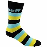 Neff Thick Stripe Socks - Mens ( Black/Blue )