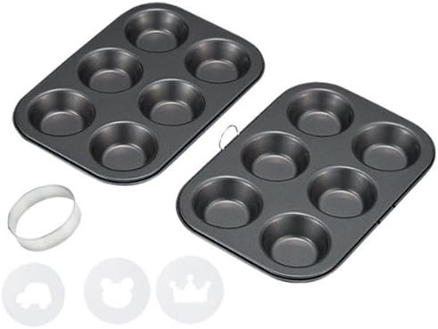 Kai Chuboos Mini Cup Baking Pan Kit (Cup Mold 2pcs, Round Cutter, Stencil 3pcs) FP-5209