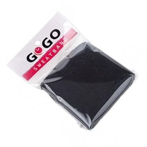 GOGO Thick Solid Color Wrist Sweatband, 3 1/8