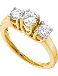1.00CTW DIAMOND 3 STONE RING