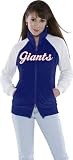 New York Giants Women's Full Zip Velour Cheer Jacket - Touch by Alyssa Milano