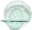 Spanish Recycled Textured Glass Large Round Flared Bowl 16"Dx4.75"H
