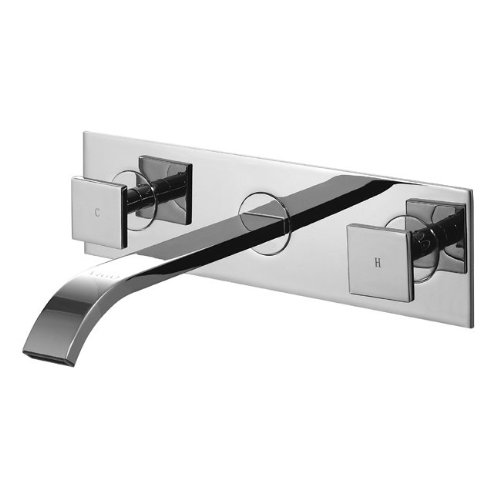 Click To Vigo Industries VG05002CH Square Double Handle Wall Mounted Faucet, Chrome Details... Vigo Industries VG05002CH Square Double Handle Wall Mounted Faucet, Chrome