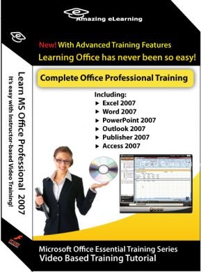 Microsoft Office Professional 2007 Video Training Courses - Excel, Word, PowerPoint, Outlook, Publisher and Access 2007