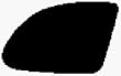 1989 FORD TAURUS Driver Side Mirror Glass