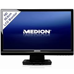 MEDION P54033 HD 1600x900 LCD Monitor 50,8cm 20" WideScreen DVI-D VGA 5ms OSD Digitale HD Bildwiedergabe ohne Qualit�tsverlust