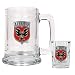 DC United MLS Glass Tankard and Square Shot Glass Set - Primary Team Logo