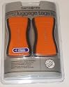 2 Samsonite Bright Orange - Extra Stong Security Luggage Tags