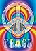 PEACE SYMBOL RAINBOW POSTER 24 X 36 SIGN #PP0809