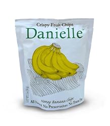 Danielle Crispy Fruit Chips, Honey Banana, 2-Ounce Bags (Pack of 12)