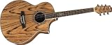 Ibanez EW20ZWENT Exotic Woods Series Zebrawood Acoustic Electric Cutaway Guitar