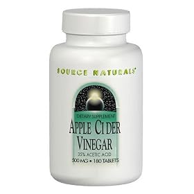 Apple Cider Vinegar 500mg 180 tabs from Source Naturals