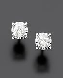 14k White Gold Diamond Stud Earrings (1/5 ct. t.w.)