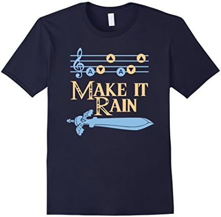 Men's  Make It Rain T-Shirt Large Navy