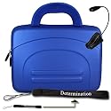 Amazon Kindle DX Eva Blue Cube Carrying Case Bag Pouch Cube + Reading Light + Determination Hand Strap