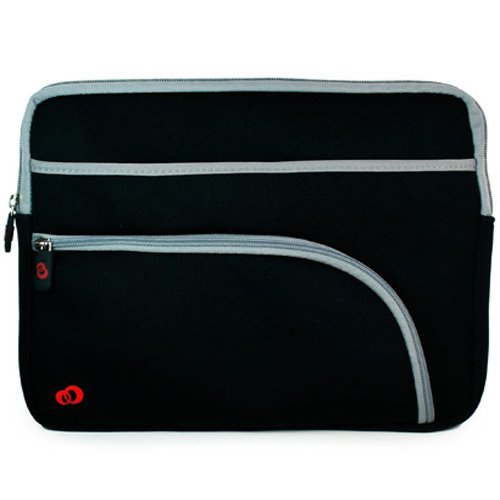 Kroo Retro Glove Sleeve for Netbook up to 12-Inch (Black)