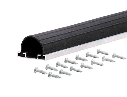 Images for M-D Building Products 87643 9-Feet Universal Aluminum and Rubber Garage Door Bottom, Black