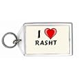 I Love Rasht Keychain