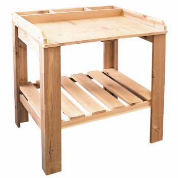 Cedar Potting Bench Table