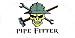 3 – Pipe Fitter Skull Hard Hat/Helmet Stickers 1 1/2” x 3” H317