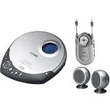 Coby CX-CD1234 Portable CD Player with FM/AM Radio and Mini Speakers