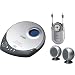 Coby CX-CD1234 Portable CD Player with FM/AM Radio and Mini Speakers