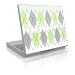 Laptop Skin (Can be trimmed to fit most laptops.) (15 x 12) - Mint Argyle