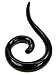 BONE PLUG BLACK HORN 0g - Sold Individually
