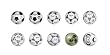 Adidas Historical Mini Soccer Ball Set, Multicolor