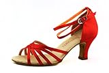 APTRO Women's Red Latin Dance Shoes