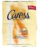 Caress Moisturizing Body Bar, Glowing Touch with Shea Cream & Gentle Skin Brighteners, 4.25-Ounce Bars in 8-Count Packages (Pack of 3)