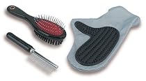 Dog Grooming Set -Black White Red Combo