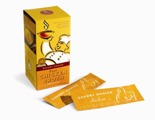 Savory Choice Chicken Broth Concentrate, 5.1-Ounce Boxes (Pack of 4) by Savory Choice