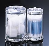Cotton Ball/Swab Holder (Clear) (5-7/8 x 3-1/8 x 4-7/8)