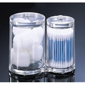 Cotton Ball/Swab Holder (Clear) (5-7/8