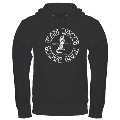 Team Jacob (tribal) Hoodie (dark)
