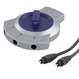 TOSLink OPTICAL AUDIO SWITCH + 4 CABLE FOR PS3 XBOX 360