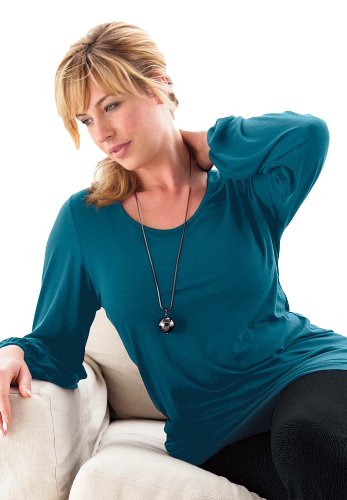 Woman Within Plus Size Ellos long sleeve knit tunic