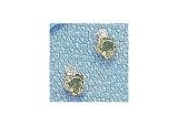 10KT 4mm Heart Peridot & Cubic Zirconia 10KT GOLD