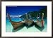 Longtail Boats at Ao Lo Dalam, Ko Phi-Phi Don, Krabi, Thailand Framed Photographic Poster Print by Dallas Stribley, 29x21