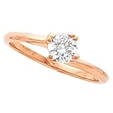 14K Rose Gold Diamond Solitaire Engagement Ring - 0.25 Ct.