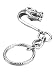 DRAGON Silver Tone PEWTER Ring Pocket Clip KEYCHAIN