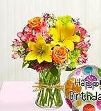 Flowers by 1800Flowers - Fields of Europe Happy Birthday - Small